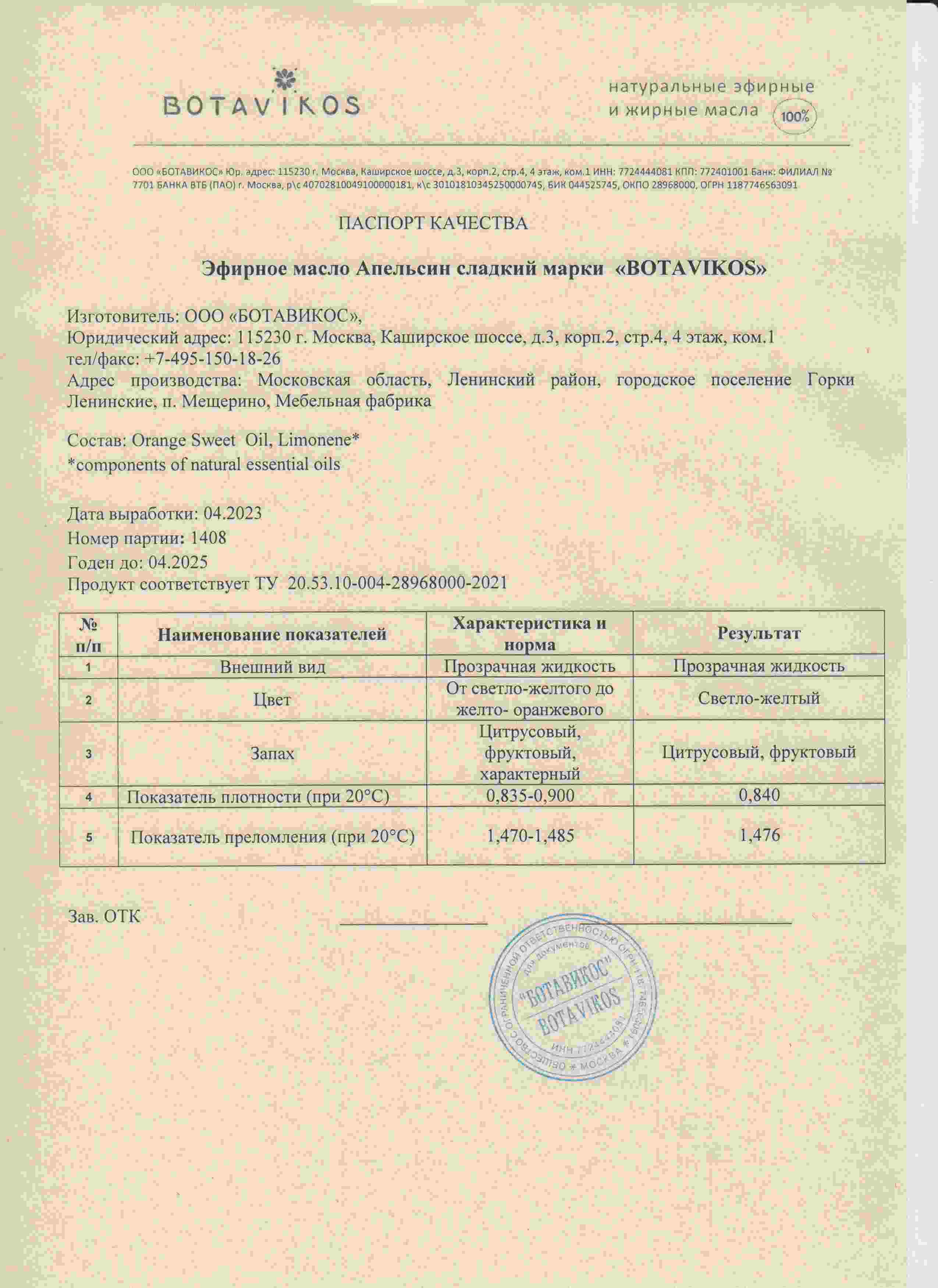 Паспорт №042023